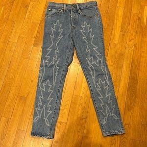 501 skinny western style levi’s